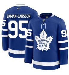 Men Toronto Maple Leafs Oliver Ekman 95 Fanatics Home Blue Premium Stitched Hockey Jersey Men Toronto Maple Leafs Oliver Ekman 95 Fanatics Home Blue Premium Stitched Hockey Jersey