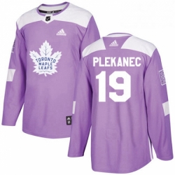 Mens Adidas Toronto Maple Leafs 19 Tomas Plekanec Authentic Purple Fights Cancer Practice NHL Jerse