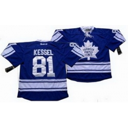 Youth 2012 new Toronto Maple Leafs #81 Phil Kessel BLUE Jersey With A Patch