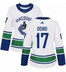 Womens Adidas Vancouver Canucks 17 Nic Dowd Authentic White Away NHL Jersey Womens Adidas Vancouver Canucks 17 Nic Dowd Authentic White Away NHL Jersey