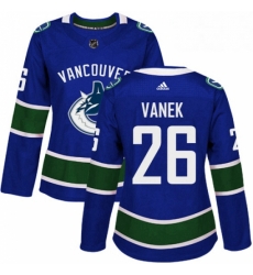 Womens Adidas Vancouver Canucks 26 Thomas Vanek Authentic Blue Home NHL Jersey Womens Adidas Vancouver Canucks 26 Thomas Vanek Authentic Blue Home NHL Jersey