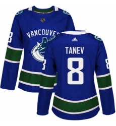 Womens Adidas Vancouver Canucks 8 Christopher Tanev Premier Blue Home NHL Jersey Womens Adidas Vancouver Canucks 8 Christopher Tanev Premier Blue Home NHL Jersey