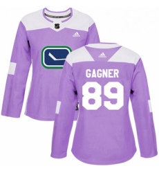Womens Adidas Vancouver Canucks 89 Sam Gagner Authentic Purple Fights Cancer Practice NHL Jersey Womens Adidas Vancouver Canucks 89 Sam Gagner Authentic Purple Fights Cancer Practice NHL Jersey