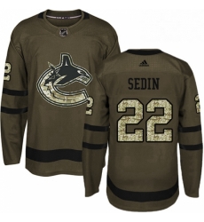 Youth Adidas Vancouver Canucks 22 Daniel Sedin Authentic Green Salute to Service NHL Jersey Youth Adidas Vancouver Canucks 22 Daniel Sedin Authentic Green Salute to Service NHL Jersey