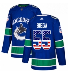 Youth Adidas Vancouver Canucks 55 Alex Biega Authentic Blue USA Flag Fashion NHL Jersey Youth Adidas Vancouver Canucks 55 Alex Biega Authentic Blue USA Flag Fashion NHL Jersey