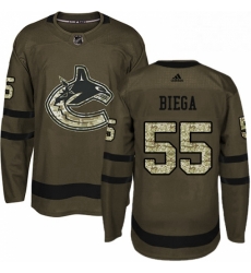 Youth Adidas Vancouver Canucks 55 Alex Biega Premier Green Salute to Service NHL Jersey Youth Adidas Vancouver Canucks 55 Alex Biega Premier Green Salute to Service NHL Jersey
