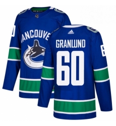 Youth Adidas Vancouver Canucks 60 Markus Granlund Premier Blue Home NHL Jersey Youth Adidas Vancouver Canucks 60 Markus Granlund Premier Blue Home NHL Jersey