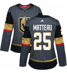 Womens Adidas Vegas Golden Knights 25 Stefan Matteau Authentic Gray Home NHL Jersey Womens Adidas Vegas Golden Knights 25 Stefan Matteau Authentic Gray Home NHL Jersey