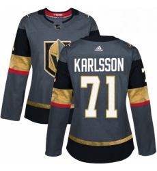 Womens Adidas Vegas Golden Knights 71 William Karlsson Authentic Gray Home NHL Jersey Womens Adidas Vegas Golden Knights 71 William Karlsson Authentic Gray Home NHL Jersey
