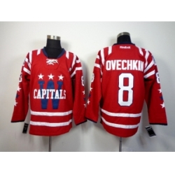 NHL Washington Capitals #8 Alex Ovechkin Red Stitched Jerseys(2015 Winter Classic)