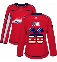 Womens Adidas Washington Capitals 26 Nic Dowd Authentic Red USA Flag Fashion NHL Jersey Womens Adidas Washington Capitals 26 Nic Dowd Authentic Red USA Flag Fashion NHL Jersey