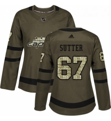Womens Adidas Washington Capitals 67 Riley Sutter Authentic Green Salute to Service NHL Jerse Womens Adidas Washington Capitals 67 Riley Sutter Authentic Green Salute to Service NHL Jerse