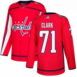 Youth Adidas Washington Capitals 71 Kody Clark Authentic Red Home NHL Jersey 