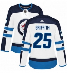 Womens Adidas Winnipeg Jets 25 Seth Griffith Authentic White Away NHL Jersey Womens Adidas Winnipeg Jets 25 Seth Griffith Authentic White Away NHL Jersey