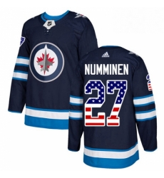 Youth Adidas Winnipeg Jets 27 Teppo Numminen Authentic Navy Blue USA Flag Fashion NHL Jersey Youth Adidas Winnipeg Jets 27 Teppo Numminen Authentic Navy Blue USA Flag Fashion NHL Jersey