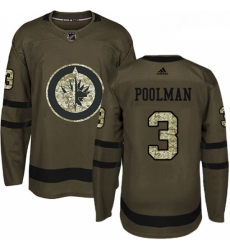 Youth Adidas Winnipeg Jets 3 Tucker Poolman Premier Green Salute to Service NHL Jersey Youth Adidas Winnipeg Jets 3 Tucker Poolman Premier Green Salute to Service NHL Jersey