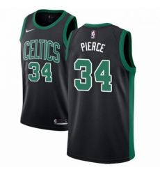Mens Adidas Boston Celtics 34 Paul Pierce Swingman Black NBA Jersey Statement Edition 
