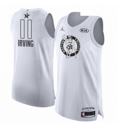 Mens Nike Jordan Boston Celtics 11 Kyrie Irving Authentic White 2018 All Star Game NBA Jersey 