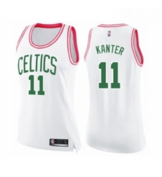 Womens Boston Celtics 11 Enes Kanter Swingman White Pink Fashion Basketball Jersey Womens Boston Celtics 11 Enes Kanter Swingman White Pink Fashion Basketball Jersey