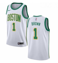 Womens Nike Boston Celtics 1 Walter Brown Swingman White NBA Jersey City Edition Womens Nike Boston Celtics 1 Walter Brown Swingman White NBA Jersey City Edition