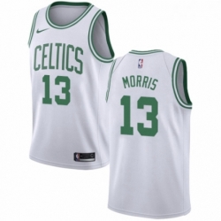 Womens Nike Boston Celtics 13 Marcus Morris Swingman White NBA Jersey Association Edition 