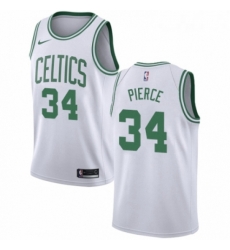 Womens Nike Boston Celtics 34 Paul Pierce Swingman White NBA Jersey Association Edition Womens Nike Boston Celtics 34 Paul Pierce Swingman White NBA Jersey Association Edition