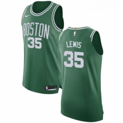 Youth Nike Boston Celtics 35 Reggie Lewis Authentic GreenWhite No Road NBA Jersey Icon Edition 