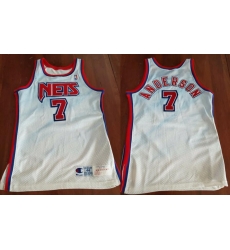 1994-95 Kenny Anderson New Jersey Nets Team Issued Champion Jersey