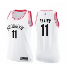 Womens Brooklyn Nets 11 Kyrie Irving Swingman White Pink Fashion Basketball Jersey Womens Brooklyn Nets 11 Kyrie Irving Swingman White Pink Fashion Basketball Jersey