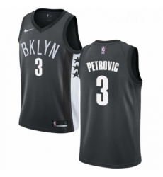 Womens Nike Brooklyn Nets 3 Drazen Petrovic Authentic Gray NBA Jersey Statement Edition Womens Nike Brooklyn Nets 3 Drazen Petrovic Authentic Gray NBA Jersey Statement Edition