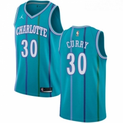 Womens Nike Jordan Charlotte Hornets 30 Dell Curry Swingman Aqua Hardwood Classics NBA Jersey