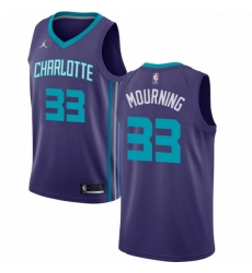 Womens Nike Jordan Charlotte Hornets 33 Alonzo Mourning Authentic Purple NBA Jersey Statement Edition Womens Nike Jordan Charlotte Hornets 33 Alonzo Mourning Authentic Purple NBA Jersey Statement Edition