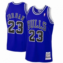 Men Chicago Bulls 23 Michael Jordan Royal Stitched Basketball Jersey