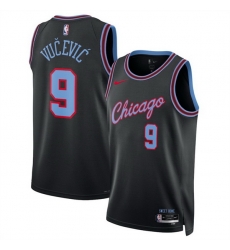 Men Chicago Bulls 9 Nikola Vu u010Devi u0107 Black 2025 26 City Edition Stitched Basketball Jersey Men Chicago Bulls 9 Nikola Vu u010Devi u0107 Black 2025 26 City Edition Stitched Basketball Jersey