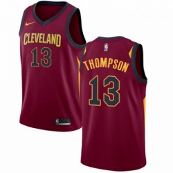 Mens Nike Cleveland Cavaliers 13 Tristan Thompson Swingman Maroon Road NBA Jersey Icon Edition