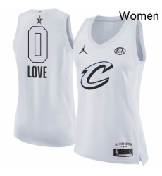 Womens Nike Jordan Cleveland Cavaliers 0 Kevin Love Swingman White 2018 All Star Game NBA Jersey Womens Nike Jordan Cleveland Cavaliers 0 Kevin Love Swingman White 2018 All Star Game NBA Jersey