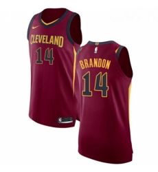 Youth Nike Cleveland Cavaliers 14 Terrell Brandon Authentic Maroon Road NBA Jersey Icon Edition 