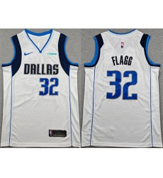 Men Dallas Mavericks 32 Cooper Flagg White 2025 Association Edition Stitched Basketball Jersey