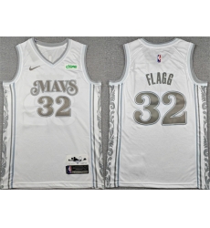 Men Dallas Mavericks 32 Cooper Flagg White 2025 City Edition Stitched Basketball Jersey