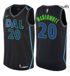 Youth Nike Dallas Mavericks 20 Doug McDermott Swingman Black NBA Jersey City Edition Youth Nike Dallas Mavericks 20 Doug McDermott Swingman Black NBA Jersey City Edition