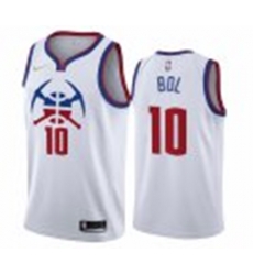 Men Denver Nuggets Bol Bol White Nike Jersey