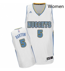 Womens Adidas Denver Nuggets 5 Will Barton Swingman White Home NBA Jersey Womens Adidas Denver Nuggets 5 Will Barton Swingman White Home NBA Jersey