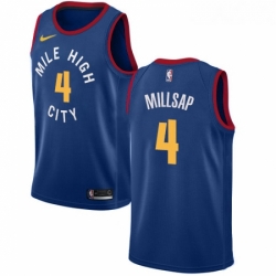 Womens Nike Denver Nuggets 4 Paul Millsap Swingman Light Blue Alternate NBA Jersey Statement Edition 