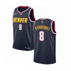 Womens Nike Denver Nuggets 8 Jarred Vanderbilt Swingman Navy Blue Road NBA Jersey Icon Editio
