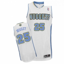 Youth Adidas Denver Nuggets 25 Malik Beasley Authentic White Home NBA Jersey