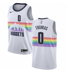 Youth Nike Denver Nuggets 0 Isaiah Thomas Swingman White NBA Jersey City Edition Youth Nike Denver Nuggets 0 Isaiah Thomas Swingman White NBA Jersey City Edition