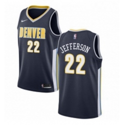Youth Nike Denver Nuggets 22 Richard Jefferson Authentic Navy Blue Road NBA Jersey Icon Edition 