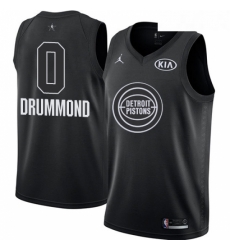 Youth Nike Detroit Pistons 0 Andre Drummond Swingman Black 2018 All Star Game NBA Jersey