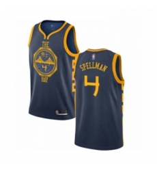 Womens Golden State Warriors 4 Omari Spellman Swingman Navy Blue Basketball Jersey City Edition Womens Golden State Warriors 4 Omari Spellman Swingman Navy Blue Basketball Jersey City Edition