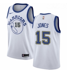 Womens Nike Golden State Warriors 15 Damian Jones Swingman White Hardwood Classics NBA Jersey Womens Nike Golden State Warriors 15 Damian Jones Swingman White Hardwood Classics NBA Jersey